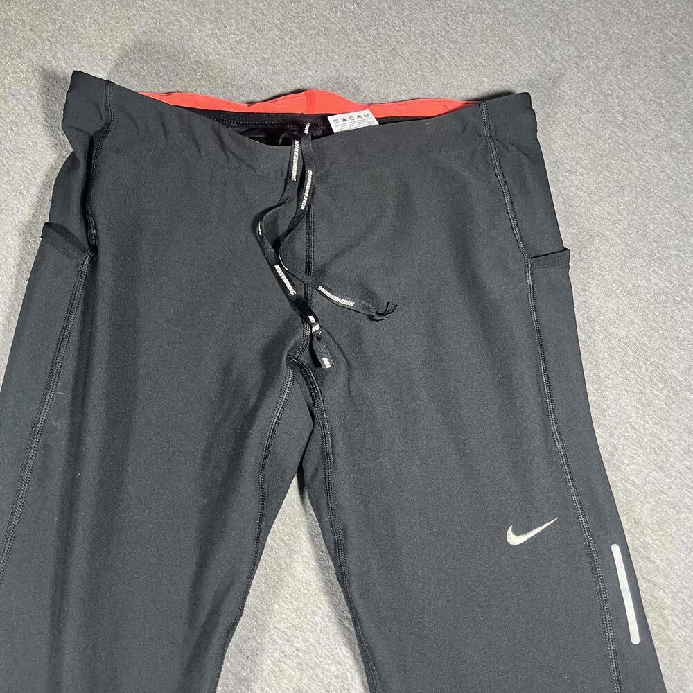 Nike Leggings woman’s XL Black and Red Activewear Sweatpants - Picture 3 of 7